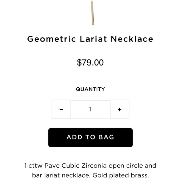 NWT Kenneth Jay Lane Gold Lariat Necklace - Picture 4 of 6